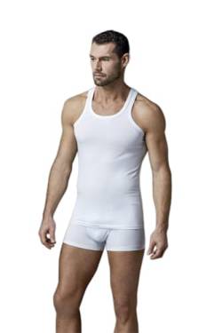 Dagi Men's Sports Cotton Tanktop Vest, White, M von Dagi
