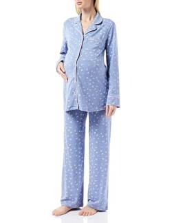 Dagi Women's Cotton Maternity Pyjama, Blue, S Pajama Set, S von Dagi