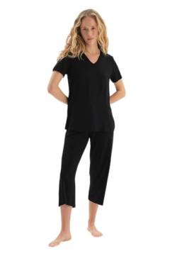 Dagi Women's Viscone Pyjama, Black, M Pajama Set, M von Dagi