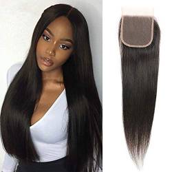 DaiMer Body Wave Lace Closure Human Hair 10 Inch 4x4 Lace Closure 100% Brazilian Virgin Human Hair Body Wave Swiss Lace Closure Pre Plucked with Baby Hair Free Part von DaiMer