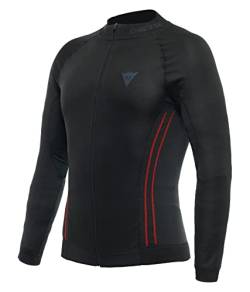 Dainese Herren No Wind Thermo LS Baselayer-Shirt, Schwarz/Rot, XL/X von Dainese