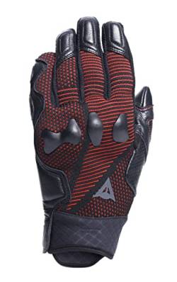 Dainese Men's One Size Unruly Ergo Tek Gloves, Schwarz/Fluo Rot, L von Dainese