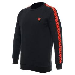 Dainese Pullover Stripes Sweater Sweatshirt Black red Fluo, M von Dainese