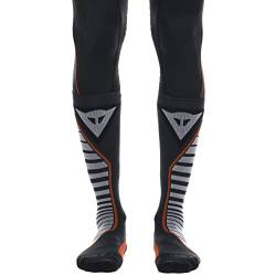 Dainese Thermo Long Socks, Motorrad Thermo Socken Lang Winter, für Damen und Herren, Schwarz/Rot, EU 36-38 von Dainese