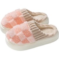 Daisred Hausschuhe Damen Winter Plüsch Pantoffeln Warm Bequeme Slippers Plüsch Hausschuhe von Daisred