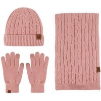 Daisred Mütze & Schal Winter Mütze Touchscreen Handschuhe und Lang Schal Set von Daisred