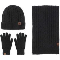 Daisred Mütze & Schal Winter Mütze Touchscreen Handschuhe und Lang Schal Set von Daisred