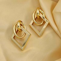 Daisred Paar Ohrhänger Ohrring Gold Damen Geometrische Ohrringe von Daisred