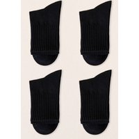 Daisred Sneakersocken 4 Paar Socken Damen 35-40 Baumwolle für Business und Alltag (4-Paar) von Daisred