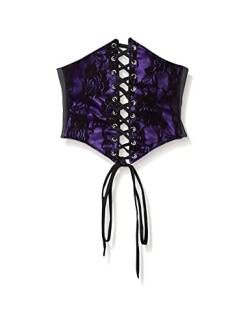 Daisy corsets Damen Lavish Corsett, mit Spitze, Violett/Schwarz Korsett, Klein von Daisy Corsets