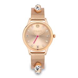 Daisy Dixon Damen Analog Quarz Uhr mit Edelstahl Armband DD105RGM von Daisy Dixon