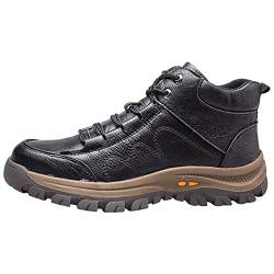 Dajingkj Arbeitsschuhe Damen Leicht Wasserdicht Mikrofaser Leder Sicherheitsschuhe Damen Mode Safety Shoes for Women Schnürsenkel Work Arbeitsstiefel Stahlkappenschuhe von Dajingkj