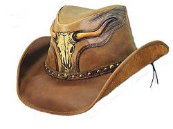 Dallas Hats Cowboyhut Lederhut The Steer Gr. S - XL (M) von Dallas Hats