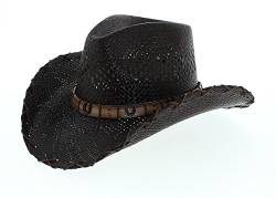 Dallas Hats Horse Shoe 11 Brown Cowboyhut für Damen und Herren Braun Strohhut, Groesse:L (58-59) von Dallas Hats