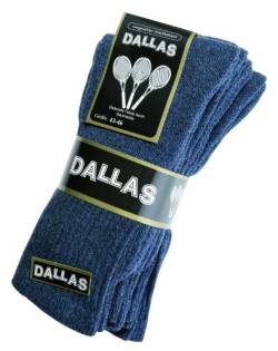 Dallas 20 Paar Arbeitssocke Tennissocke Freizeitsocke (43-46, Blau) von Dallas