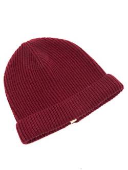 Dalle Piane Cashmere - Hut aus 100% Kaschmir - für Mann/Frau, Farbe: Bordeaux, Einheitsgröße von Dalle Piane Cashmere