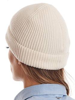 Dalle Piane Cashmere - Hut aus 100% Kaschmir - für Mann/Frau, Farbe: Creme, Einheitsgröße von Dalle Piane Cashmere