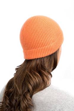 Dalle Piane Cashmere - Hut aus 100% Kaschmir - für Mann/Frau, Farbe: Orange, Einheitsgröße von Dalle Piane Cashmere