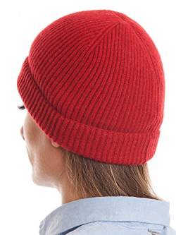 Dalle Piane Cashmere - Hut aus 100% Kaschmir - für Mann/Frau, Farbe: Rot, Einheitsgröße von Dalle Piane Cashmere