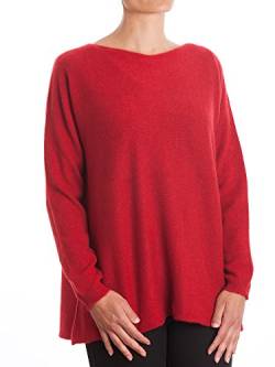 Dalle Piane Cashmere - Maxi Pullover 100% Kaschmir - für Frau, Farbe: Rot, Einheitsgröße von Dalle Piane Cashmere