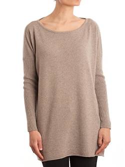 Dalle Piane Cashmere - Maxi Pullover aus Kaschmir-Gemisch - für Damen, Farbe: Nerz, Einheitsgröße von Dalle Piane Cashmere