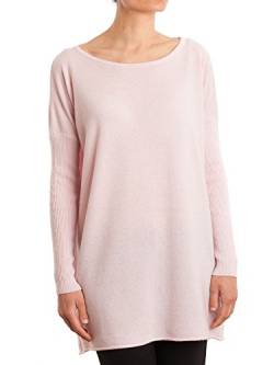 Dalle Piane Cashmere - Maxi Pullover aus Kaschmir-Gemisch - für Damen, Farbe: Rosa, Einheitsgröße von Dalle Piane Cashmere