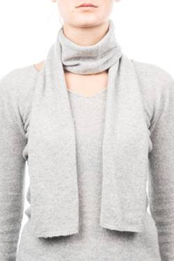 Dalle Piane Cashmere - Mini Schal aus 100% Kaschmir - Made in Italy - für Frau, Farbe: Grau, Einheitsgröße von Dalle Piane Cashmere