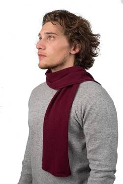 Dalle Piane Cashmere - Mini Schal aus 100% Kaschmir - für Mann/Frau, Farbe: Bordeaux, Einheitsgröße von Dalle Piane Cashmere