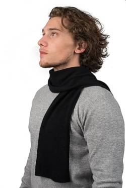 Dalle Piane Cashmere - Mini Schal aus 100% Kaschmir - für Mann/Frau, Farbe: Schwarz, Einheitsgröße von Dalle Piane Cashmere