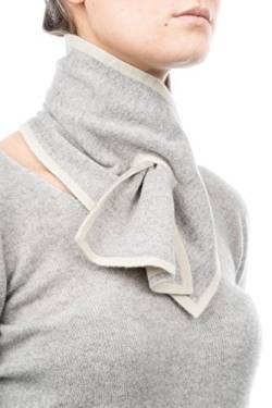 Dalle Piane Cashmere - Nackenwärmer 100% Kaschmir - für Frau, Farbe: Grau/Creme, Einheitsgröße von Dalle Piane Cashmere