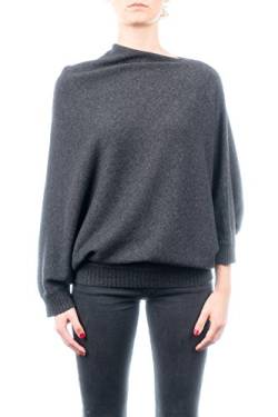 Dalle Piane Cashmere - Poncho Jersey aus Cashmere-Gemisch - für Damen, Farbe: Anthrazit, Einheitsgröße von Dalle Piane Cashmere