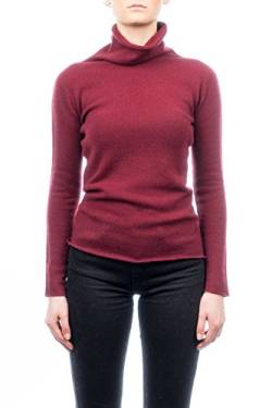 Dalle Piane Cashmere - Rollkragenpullover 100% Kaschmir, Made in Italy - Frau; Farbe: Bordeaux, Größe: M von Dalle Piane Cashmere