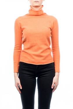 Dalle Piane Cashmere - Rollkragenpullover 100% Kaschmir, Made in Italy - Frau; Farbe: Orange, Größe: L von Dalle Piane Cashmere