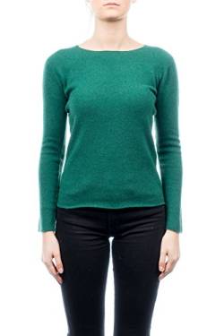 Dalle Piane Cashmere - Rundhalsausschnitt 100% Kaschmir, Made in Italy - Damen, Farbe: Grün, Größe: M von Dalle Piane Cashmere