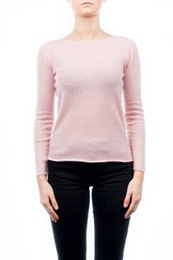 Dalle Piane Cashmere - Rundhalsausschnitt 100% Kaschmir, Made in Italy - Damen, Farbe: Rosa, Größe: M von Dalle Piane Cashmere