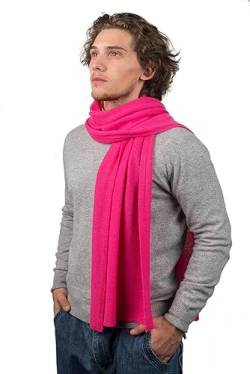 Dalle Piane Cashmere - Schal aus 100% Kaschmir - Made in Italy - für Mann/Frau, Farbe: Fuxia, Einheitsgröße von Dalle Piane Cashmere