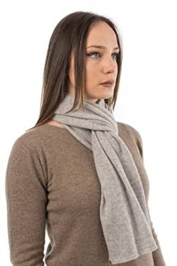 Dalle Piane Cashmere - Schal aus 100% Kaschmir - Made in Italy - für Mann/Frau, Farbe: Grau, Einheitsgröße von Dalle Piane Cashmere