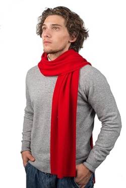 Dalle Piane Cashmere - Schal aus 100% Kaschmir - Made in Italy - für Mann/Frau, Farbe: Rot, Einheitsgröße von Dalle Piane Cashmere