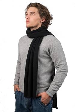 Dalle Piane Cashmere - Schal aus 100% Kaschmir - Made in Italy -für Mann/Frau, Farbe: Schwarz, Einheitsgröße von Dalle Piane Cashmere