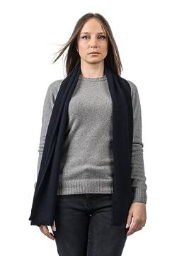 Dalle Piane Cashmere - Schal aus 100% regeneriertem Kaschmir - für Frau/Mann, Farbe: Blau, Einheitsgröße von Dalle Piane Cashmere