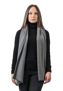 Dalle Piane Cashmere - Schal aus 100% regeneriertem Kaschmir - für Frau/Mann, Farbe: Grau, Einheitsgröße von Dalle Piane Cashmere