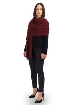 Dalle Piane Cashmere - Stola aus 100% Kaschmir - Made in Italy - für Frau, Farbe: Bordeaux, Einheitsgröße von Dalle Piane Cashmere