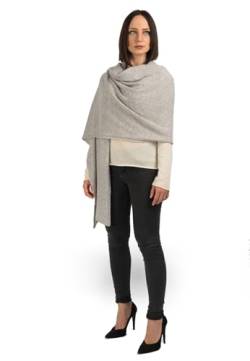 Dalle Piane Cashmere - Stola aus 100% Kaschmir - Made in Italy - für Frau, Farbe: Grau, Einheitsgröße von Dalle Piane Cashmere