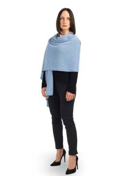 Dalle Piane Cashmere - Stola aus 100% Kaschmir - Made in Italy - für Frau, Farbe: Himmel, Einheitsgröße von Dalle Piane Cashmere