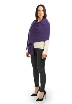 Dalle Piane Cashmere - Stola aus 100% Kaschmir - Made in Italy - für Frau, Farbe: Violett, Einheitsgröße von Dalle Piane Cashmere