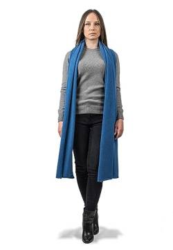 Dalle Piane Cashmere - Stola aus 100% regeneriertem Kaschmir - für Frau, Farbe: Hellblau, Einheitsgröße von Dalle Piane Cashmere