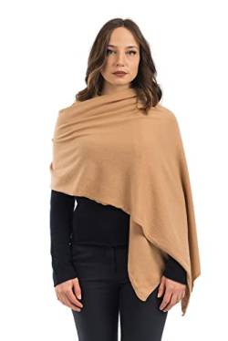 Dalle Piane Cashmere - Stola aus Kaschmir-Gemisch - Made in Italy - Damen, Farbe: Kamel, Einheitsgröße von Dalle Piane Cashmere