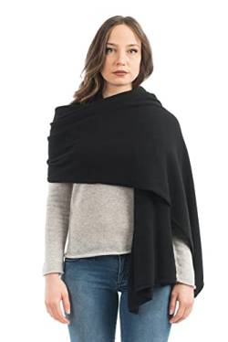 Dalle Piane Cashmere - Stola aus Kaschmir-Gemisch - Made in Italy - Damen, Farbe: Schwarz, Einheitsgröße von Dalle Piane Cashmere