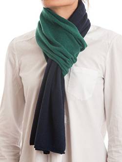 Dalle Piane Cashmere - Zweifarbiger Schal aus 100% Kaschmir - für Mann/Frau, Farbe: Blau, Einheitsgröße von Dalle Piane Cashmere