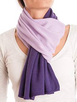 Dalle Piane Cashmere - Zweifarbiger Schal aus 100% Kaschmir - für Mann/Frau, Farbe: Violett, Einheitsgröße von Dalle Piane Cashmere